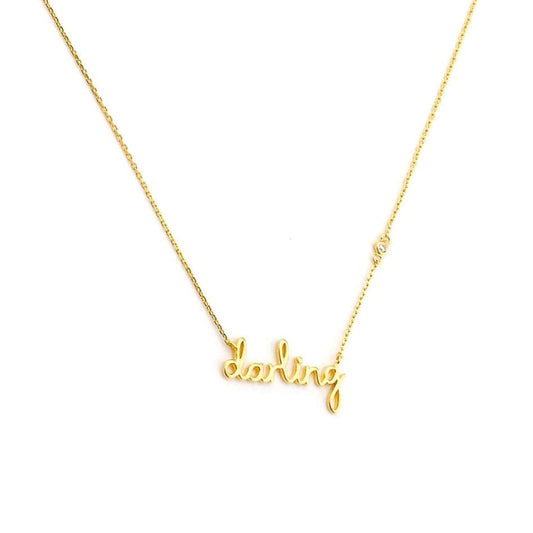 Darling Script Necklace