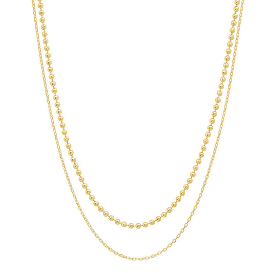 Double Chain Layering Necklace