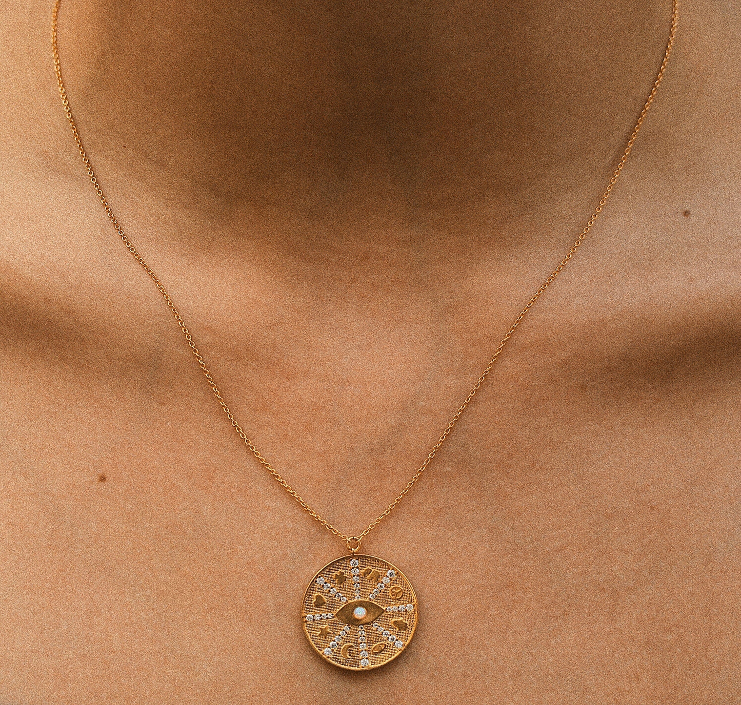 Lucky Rays Medallion Pendant