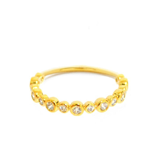 Bubbles CZ Ring