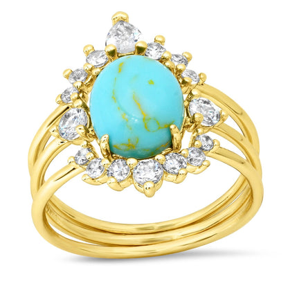 Vintage Birthstone Ring Set
