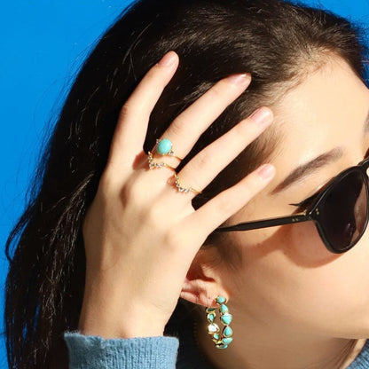 Vintage Birthstone Ring Set