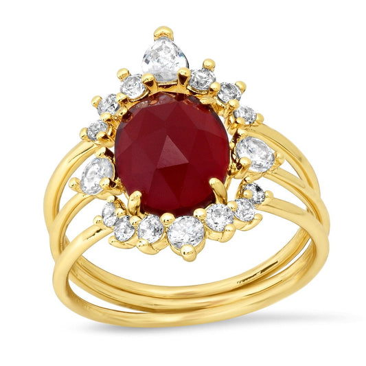 Vintage Birthstone Ring Set