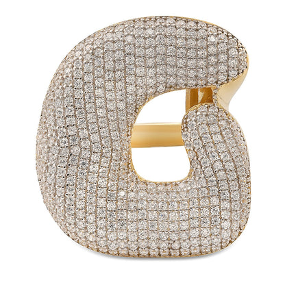 Twinkling Monogram Ring