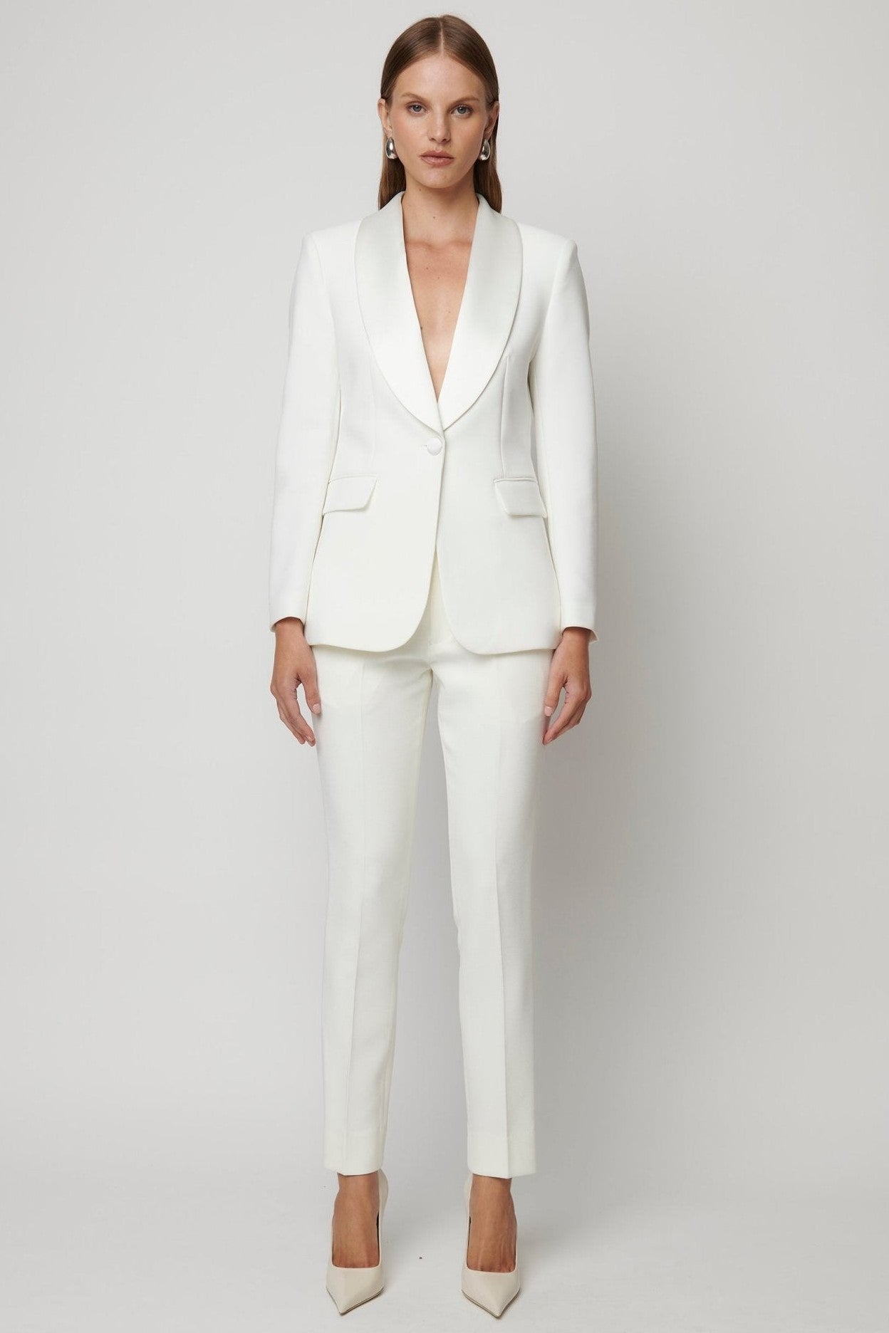Tuxedo Blazer - Off White