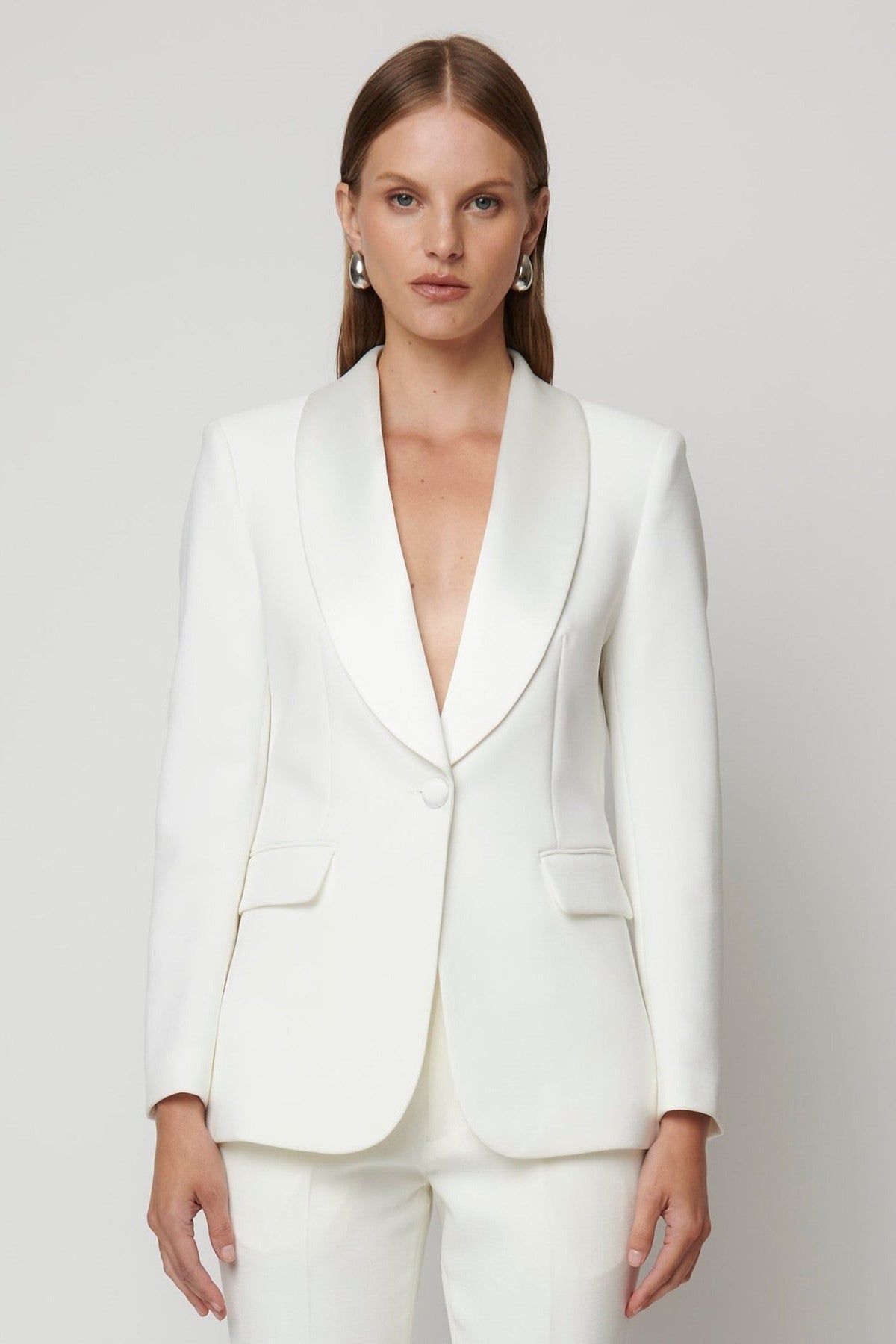 Tuxedo Blazer - Off White