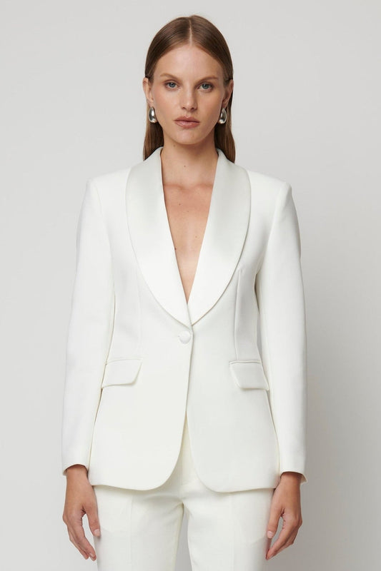 Tuxedo Blazer - Off White