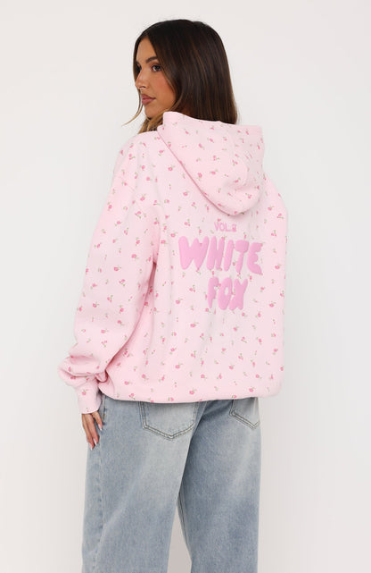 Offstage Printed Oversized Hoodie Posy Ditsy