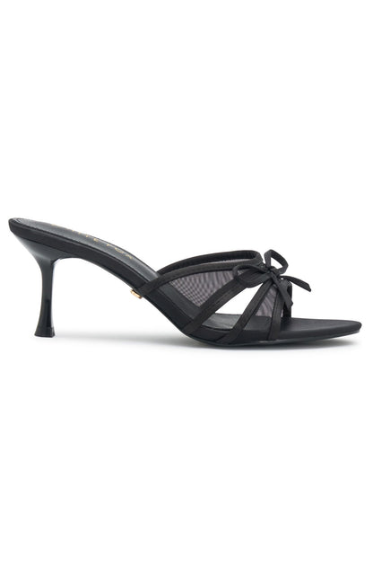 Wallace Mules Black Mesh